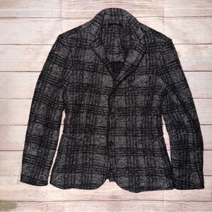 Zara Charcoal Checkered Blazer